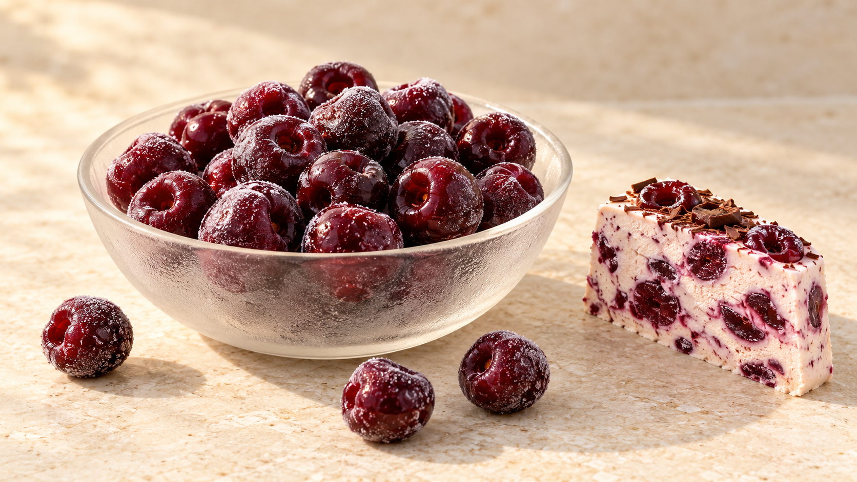 Celebre Frozen Fruits Dark Cherry for commercial food production